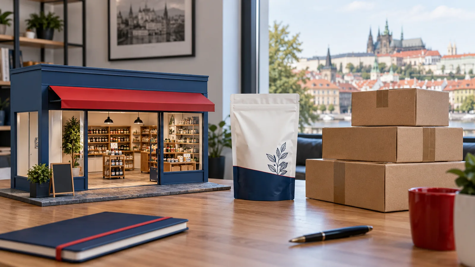 Ilustrace různých modelů spolupráce: prodejna, licencovaný produkt a distribuce.